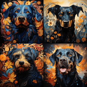 Midjourney Batik Painting style visual effects